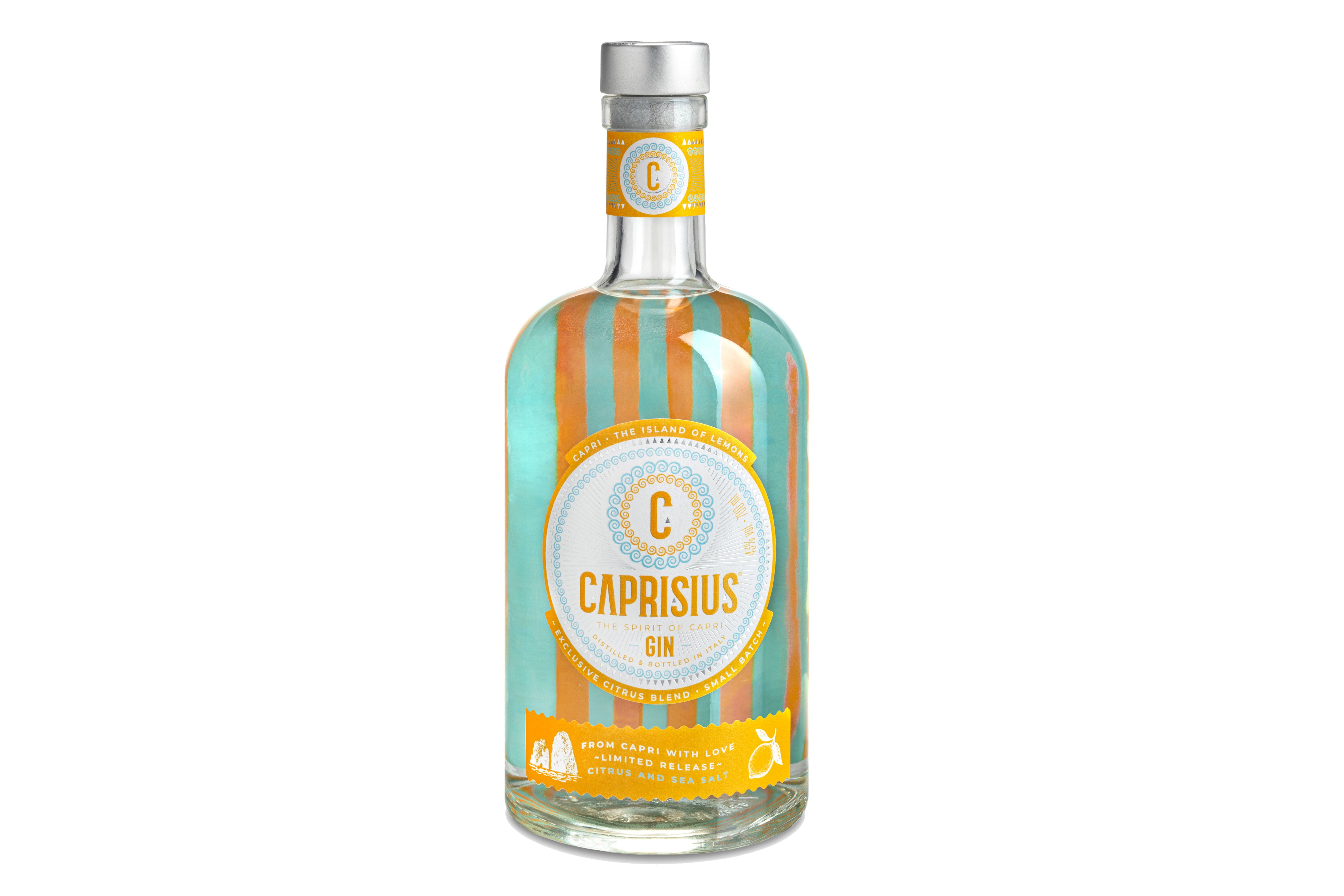 Caprisius gin Citrus,Caprisius gin,gin artigianale italiano,gin ispirato a Capri,botaniche mediterranee,gin campano,gin ispirato ai Faraglioni di Capri, gin italiano,Limoni di Capri,Capri limoni,Capri agrumi,Agrumi di Capri,Profumi di Capri